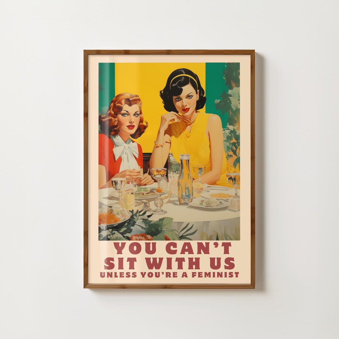 Feminist Poster Feminism Wall Art Funny Feminist Gifts Girl Power Print Lesbian Home Decor Womans Rights Activist Female Empowerment Gifts