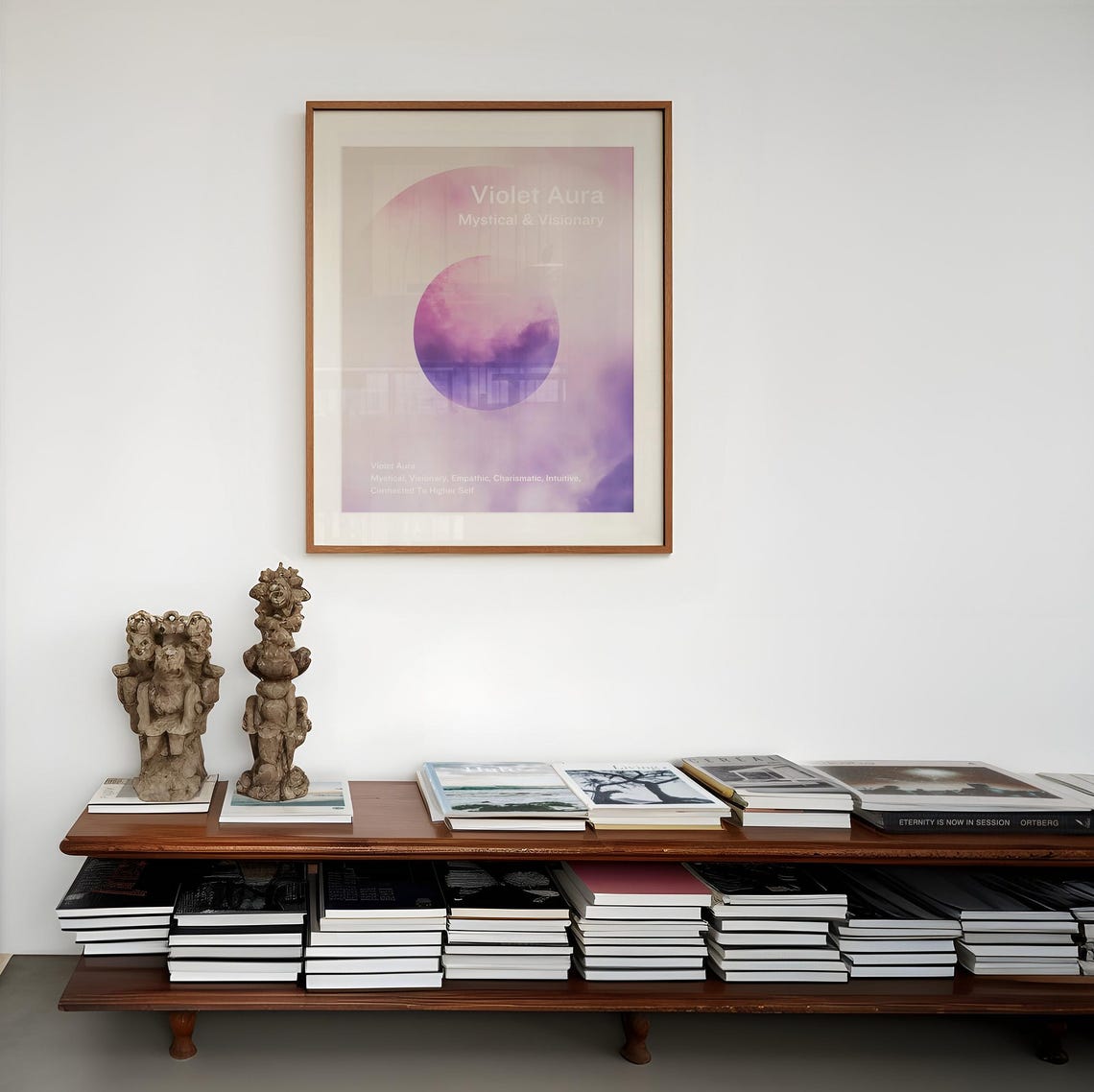 Violet Aura Mystical and Visionary Dreamy Mist Spiritual Wall Poster - Image 4