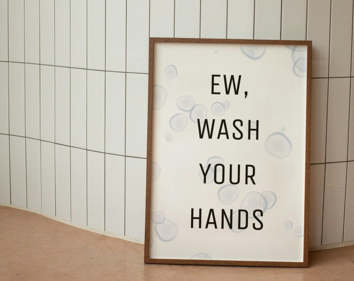 Funny Wall Art For Bathroom Wash Your Hands Funny Bathroom Wall Decor Bathroom Prints Bathroom Wall Art