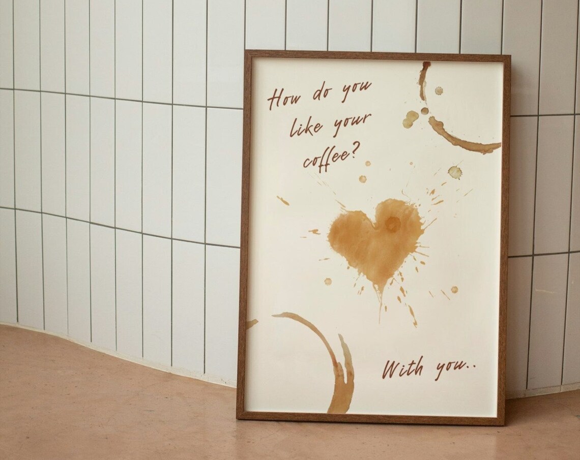 How Do You Like Your Coffee? Kitchen Coffee Poster