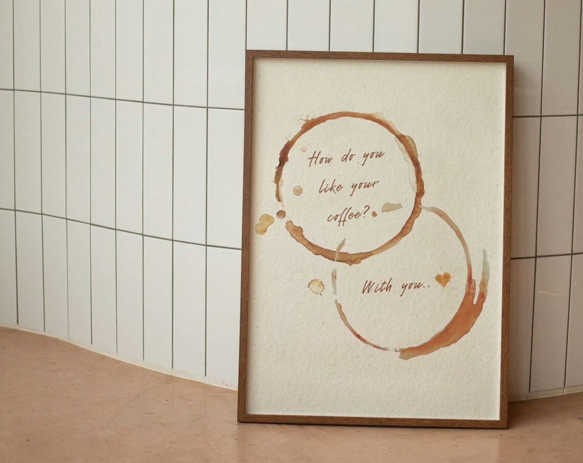 How Do You Like Your Coffee? Coffee Corner Art Print
