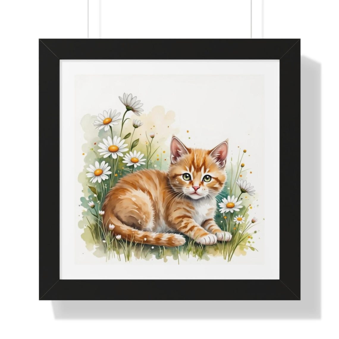 Adorable Orange Cat, Cute Kitten Art Print
