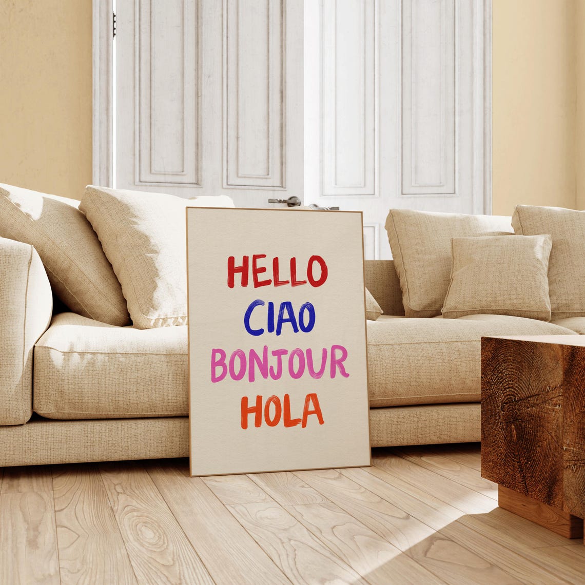 Welcome Ciao Bold Typography Poster - Image 4