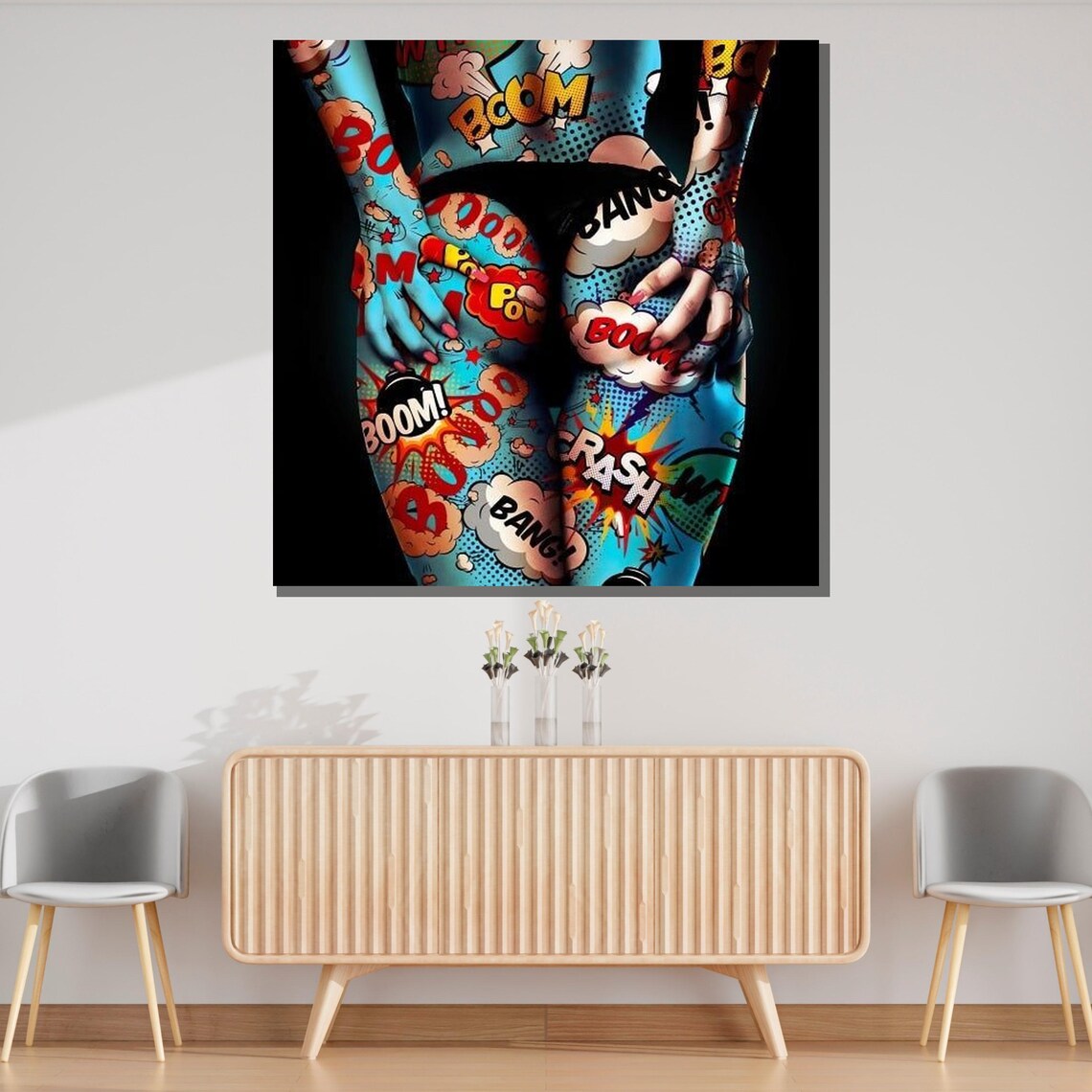 Pop Art Body Erotic Comic Art Poster Print - Image 3