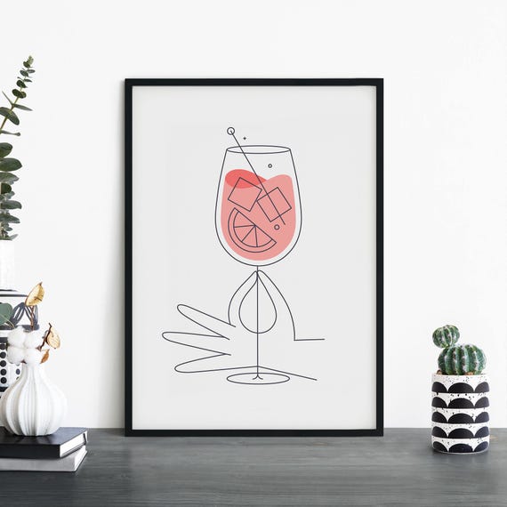 Aperol Spritz Illustrative Art Print