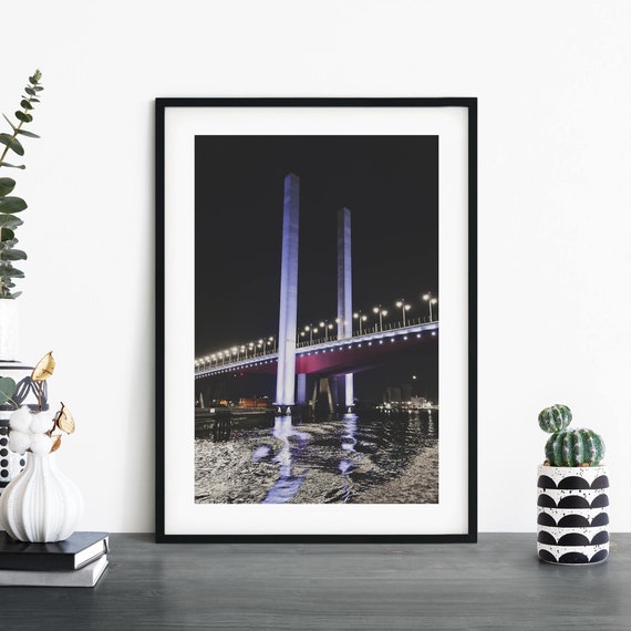 Bolte Bridge Melbourne Australia Print Wall Art A4 A3 A2 A1