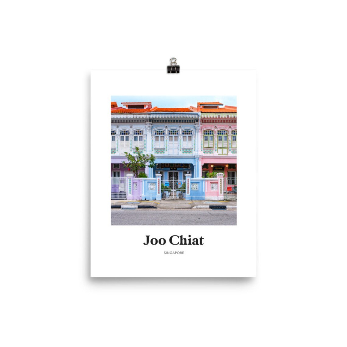 Joo Chiat Singapore Colorful Peranakan Shophouses Travel Poster - Image 4