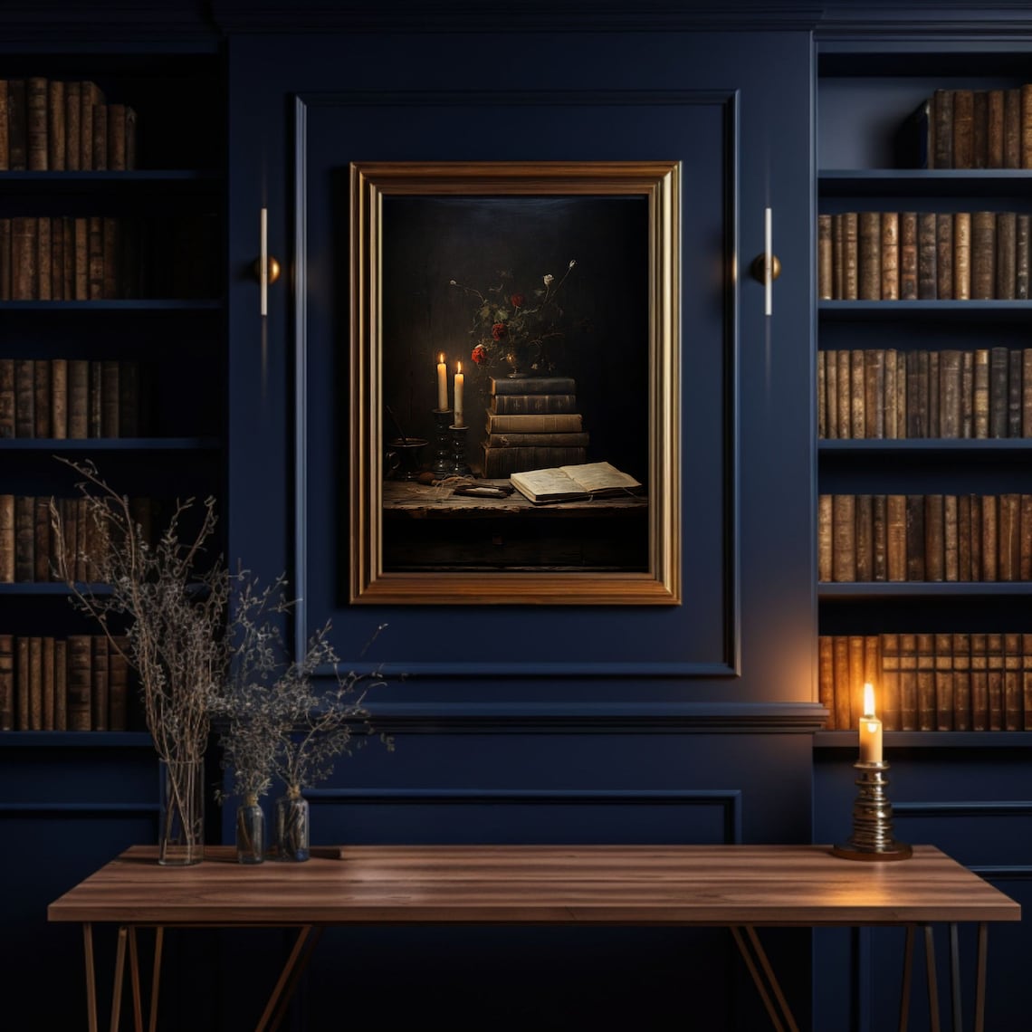 Moody Book Art Print, Dark Academia Gothic Decor - Image 6
