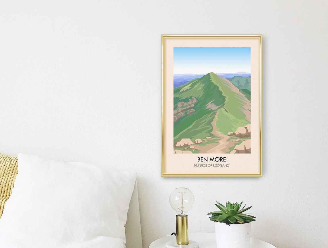 Ben More Vintage Travel Poster, Scottish Highlands - Image 3