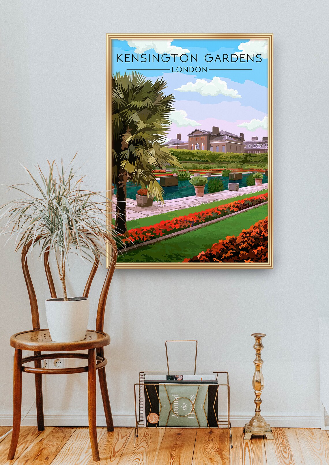 Kensington Gardens Travel Poster, London Parks - Image 2