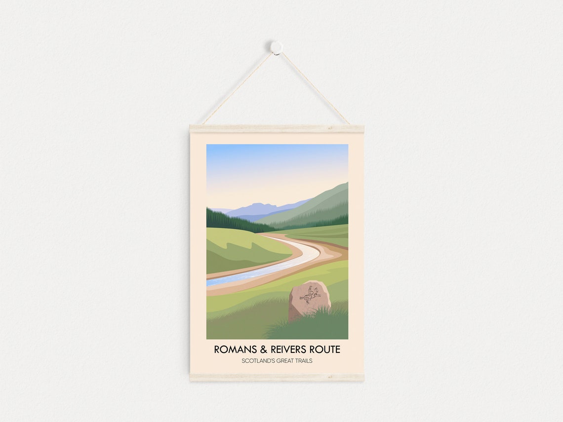 Romans And Reivers Route Scotland's Great Trails Travel Poster - Image 4