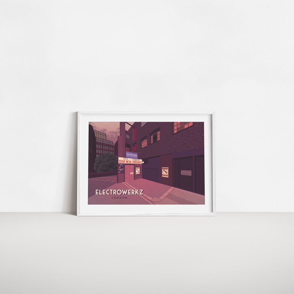 Electrowerkz London Brick Alley Night Retro Club Venue Travel Poster - Image 2