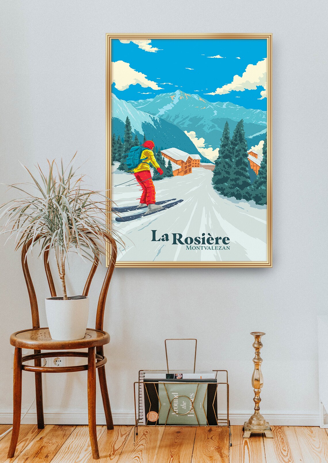 La Rosiere Ski Resort Vintage Travel Poster - Image 2