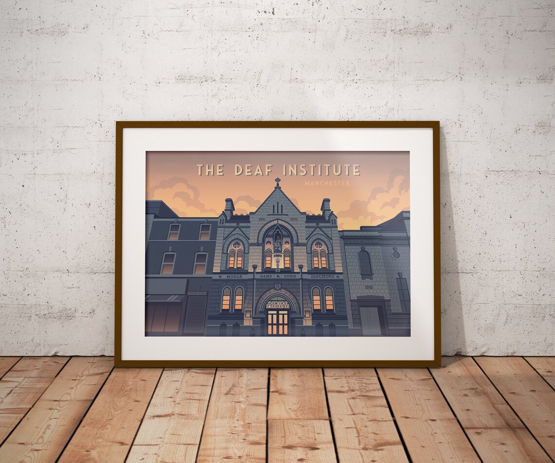 The Deaf Institute, Manchester Travel Poster - Image 4
