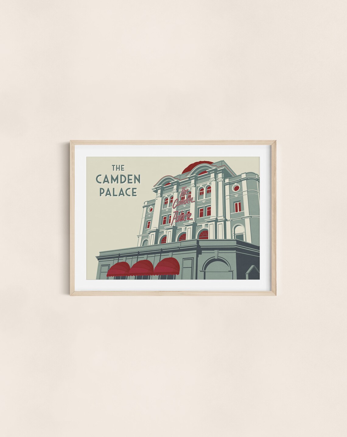 Camden Palace Travel Poster, London Music Venue - Image 3