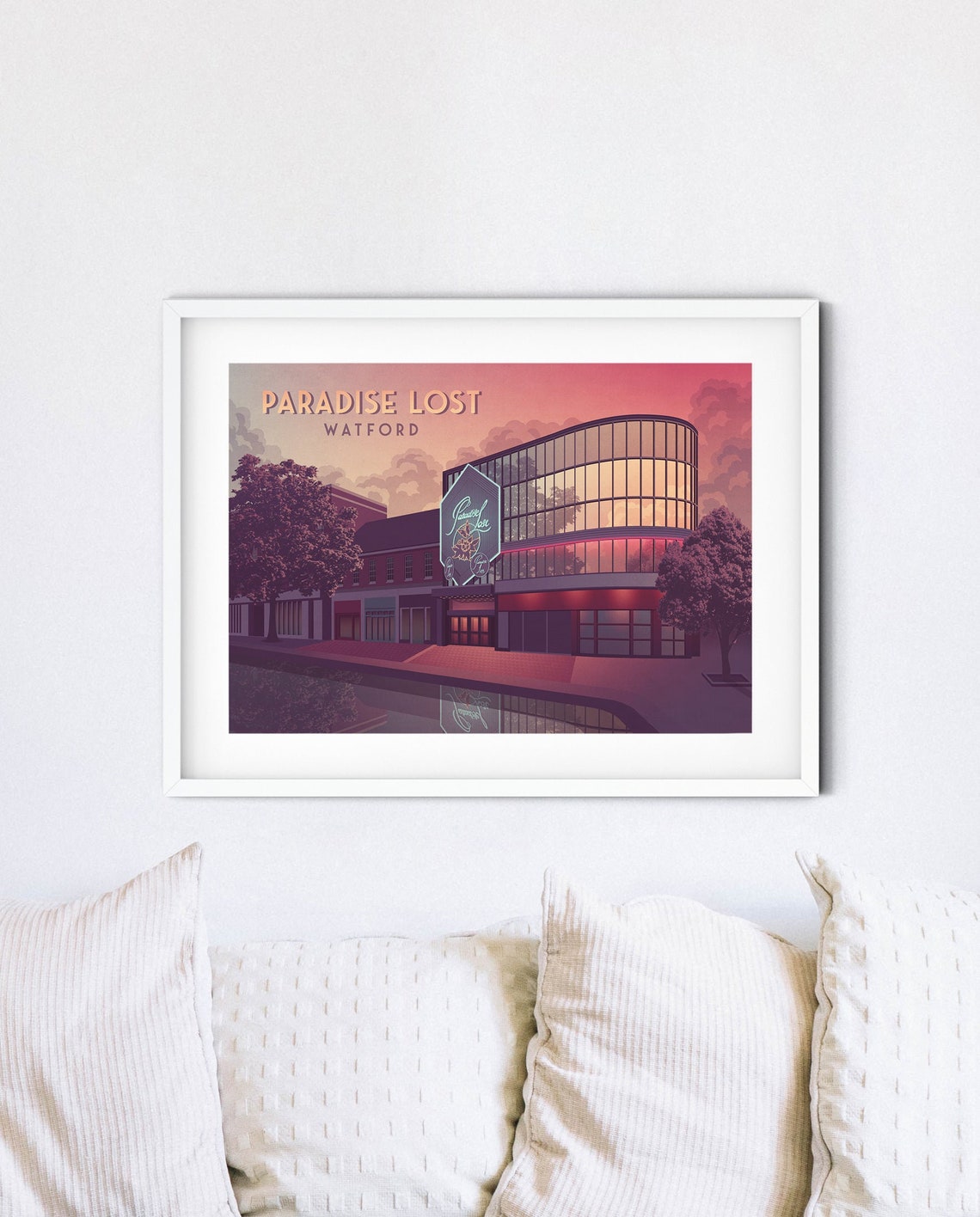Paradise Lost Nightclub Watford Poster Clubbing Destiny Kudos London Vintage Travel Print Baileys Top Rank Retro Artwork Framed Art - Image 4