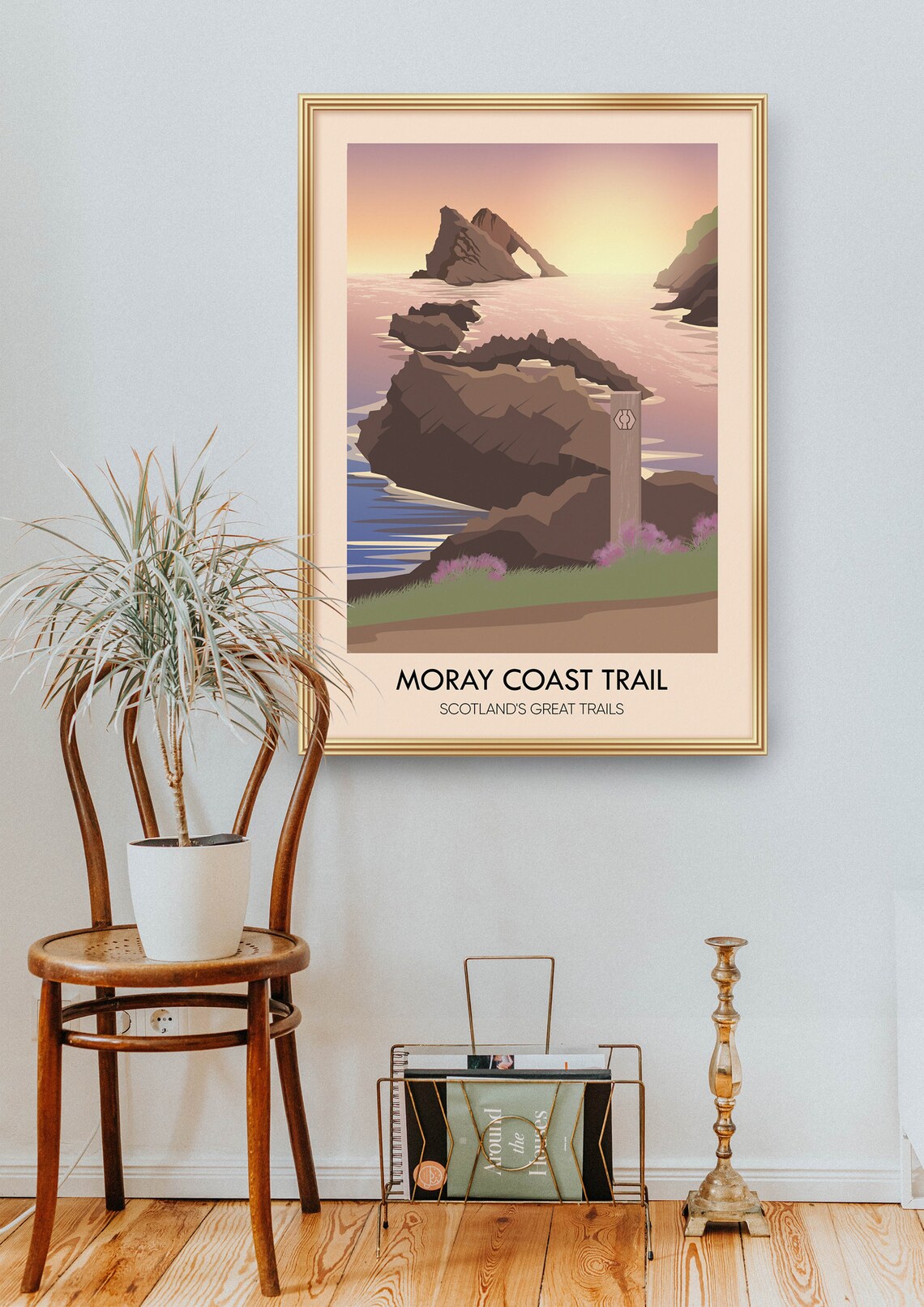 Moray Coast Trail Vintage Travel Poster, Scotland - Image 2