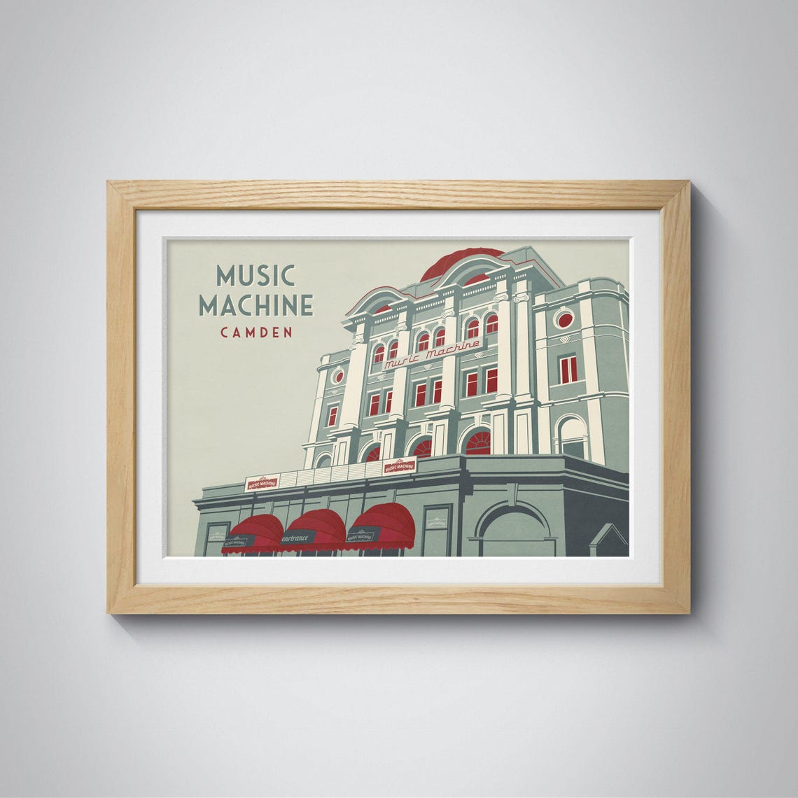 Music Machine Camden Poster London Travel Print Iconic Live Music Venue Wall Art London Concert Poster Koko Camden Camden Palace Print - Image 3