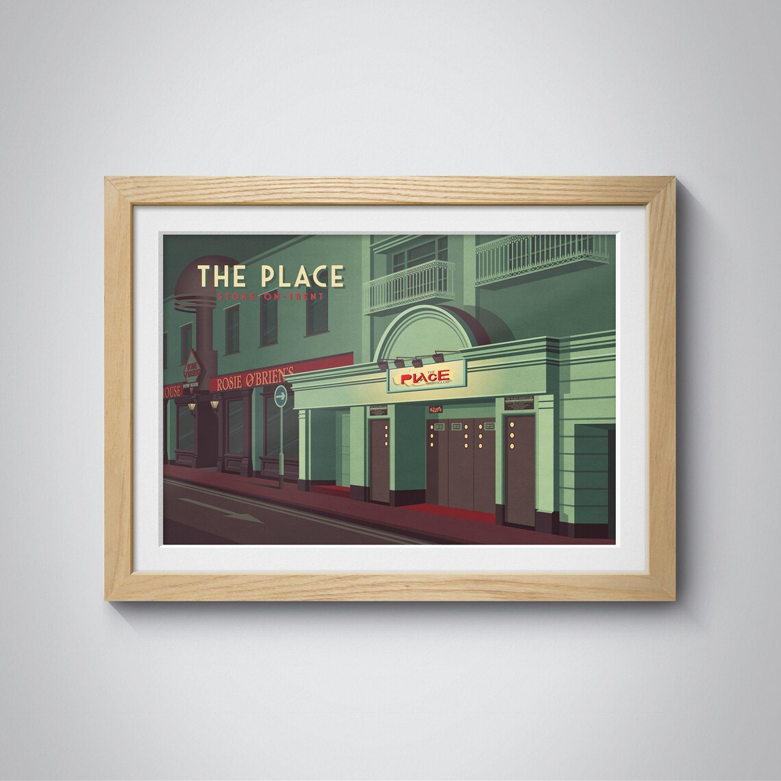 The Place Stoke-On-Trent Travel Poster Art Print - Image 3