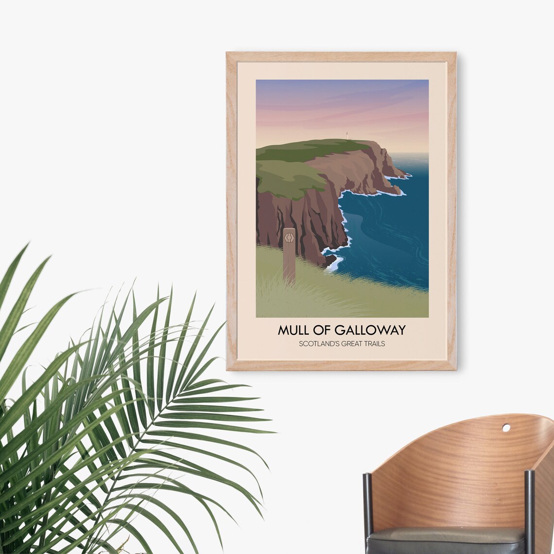 Mull Of Galloway Vintage Travel Poster, Dumfries & Galloway - Image 3