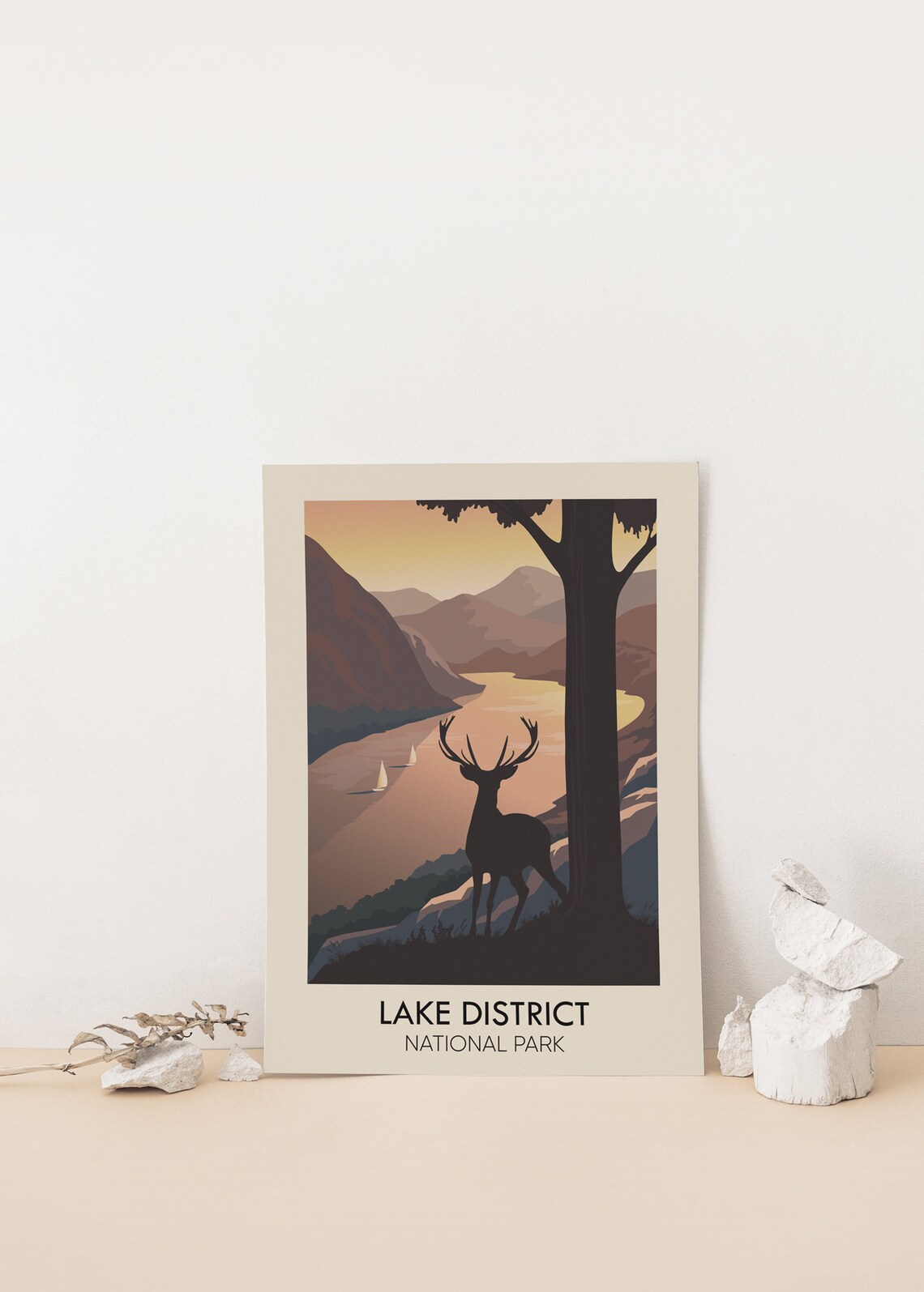 Lake District National Park Retro Vintage Travel Poster - Image 4