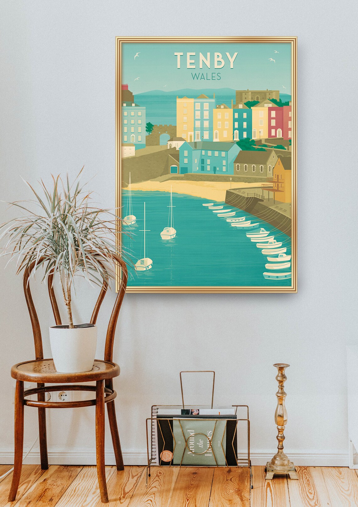 Tenby Vintage Travel Poster, South Wales Seaside - Image 2