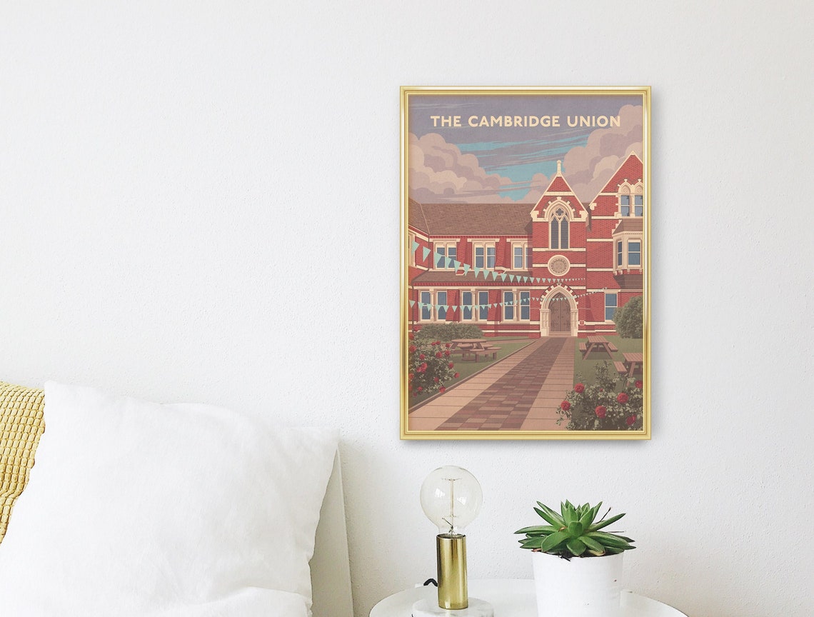 The Cambridge Union Debating Society Red Brick Building Poster - Image 3