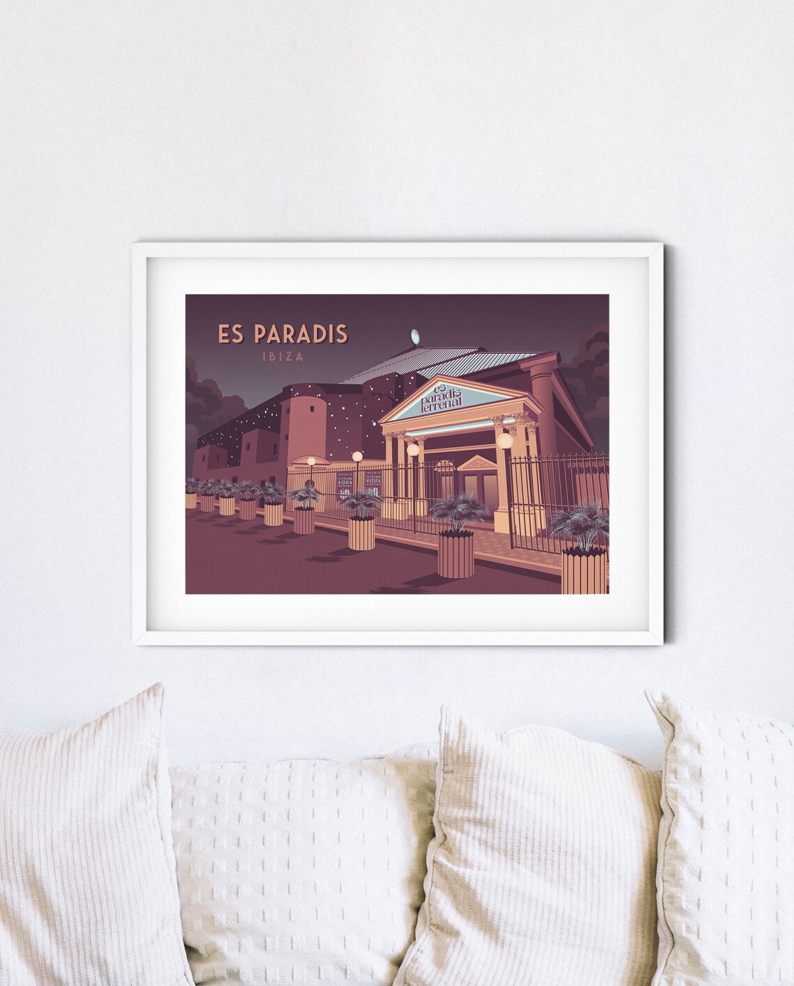 Es Paradis Ibiza Vintage Travel Poster, Spain - Image 4