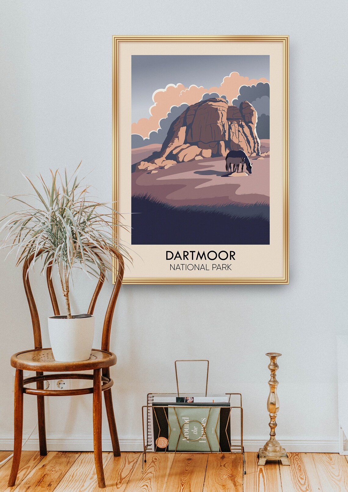 Dartmoor National Park Retro Travel Poster Print - Image 2