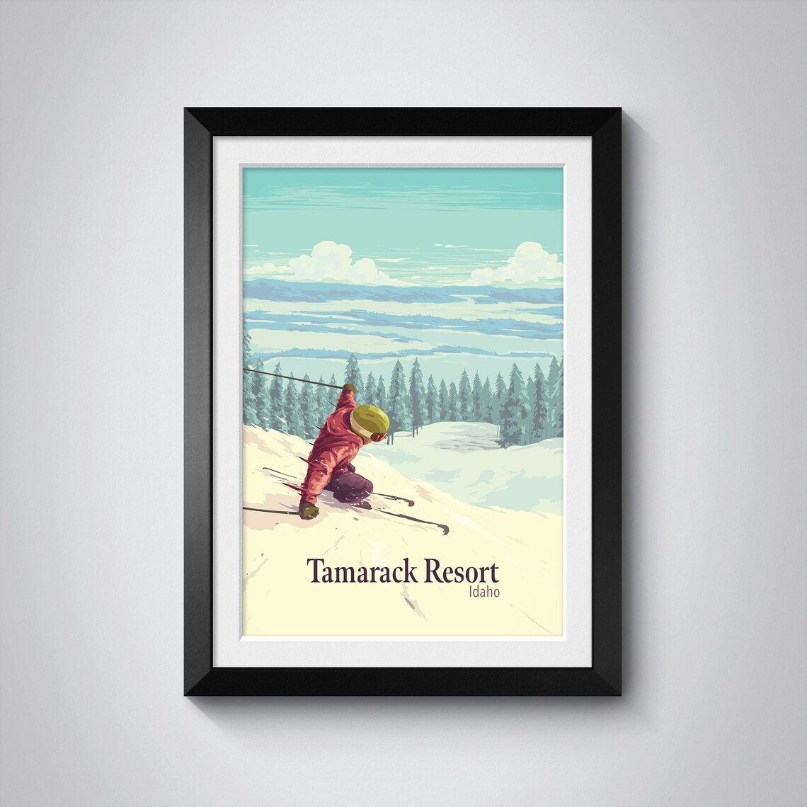 Tamarack Resort Idaho Ski Resort Travel Poster