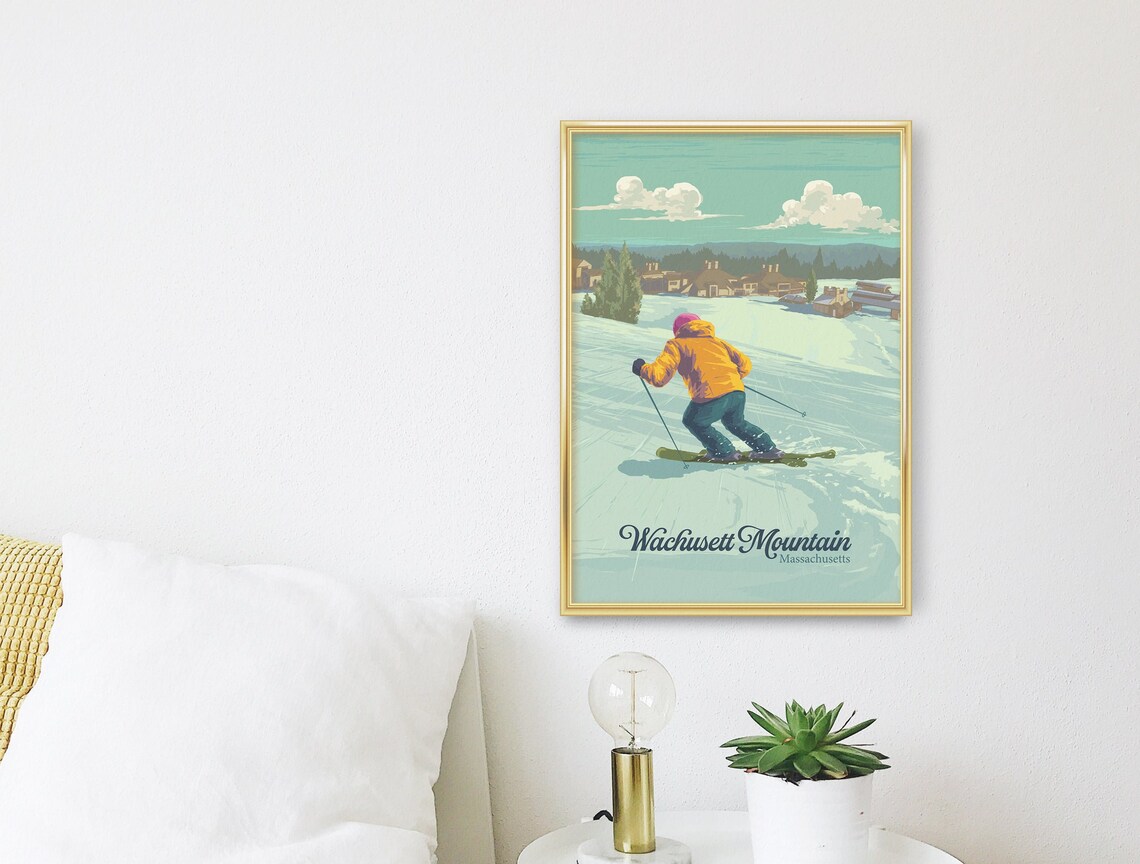 Wachusett Mountain Massachusetts Travel Poster - Image 3