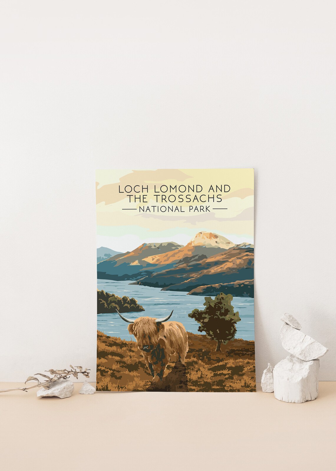 Loch Lomond Retro Travel Poster, Scottish Highlands - Image 4
