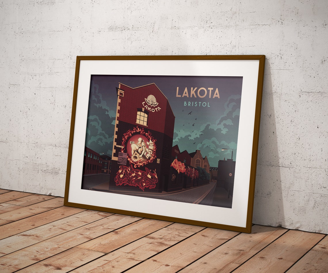 Lakota Bristol Nightclub Street Art Mural Architecture Poster - Image 4