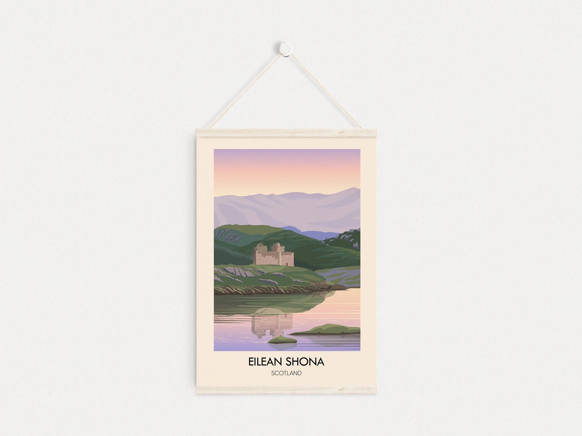 Eilean Shona Scotland Castle Tioram Sunset Loch Reflection Poster - Image 4