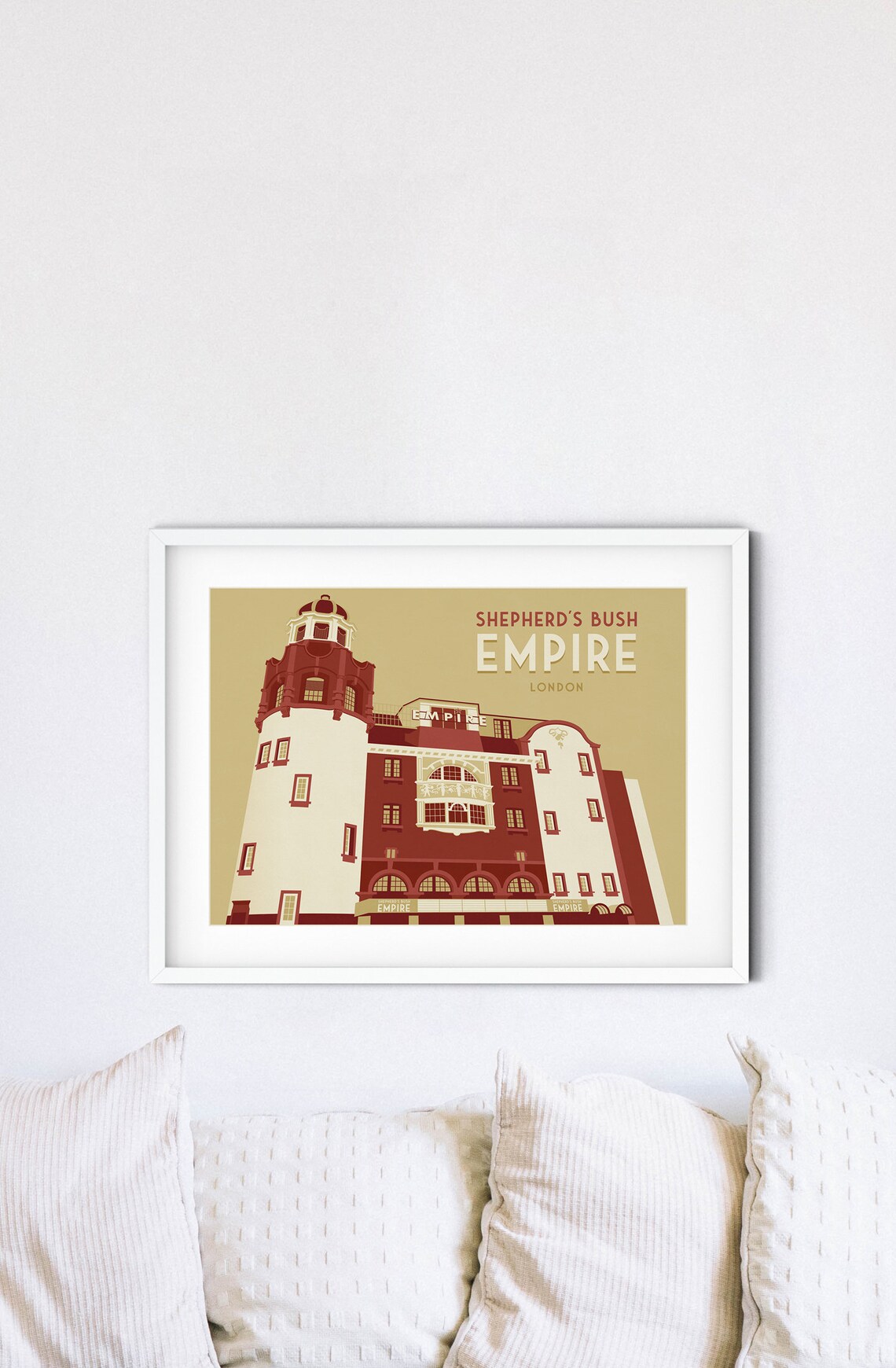 Shepherds Bush Empire London Vintage Travel Poster - Image 2