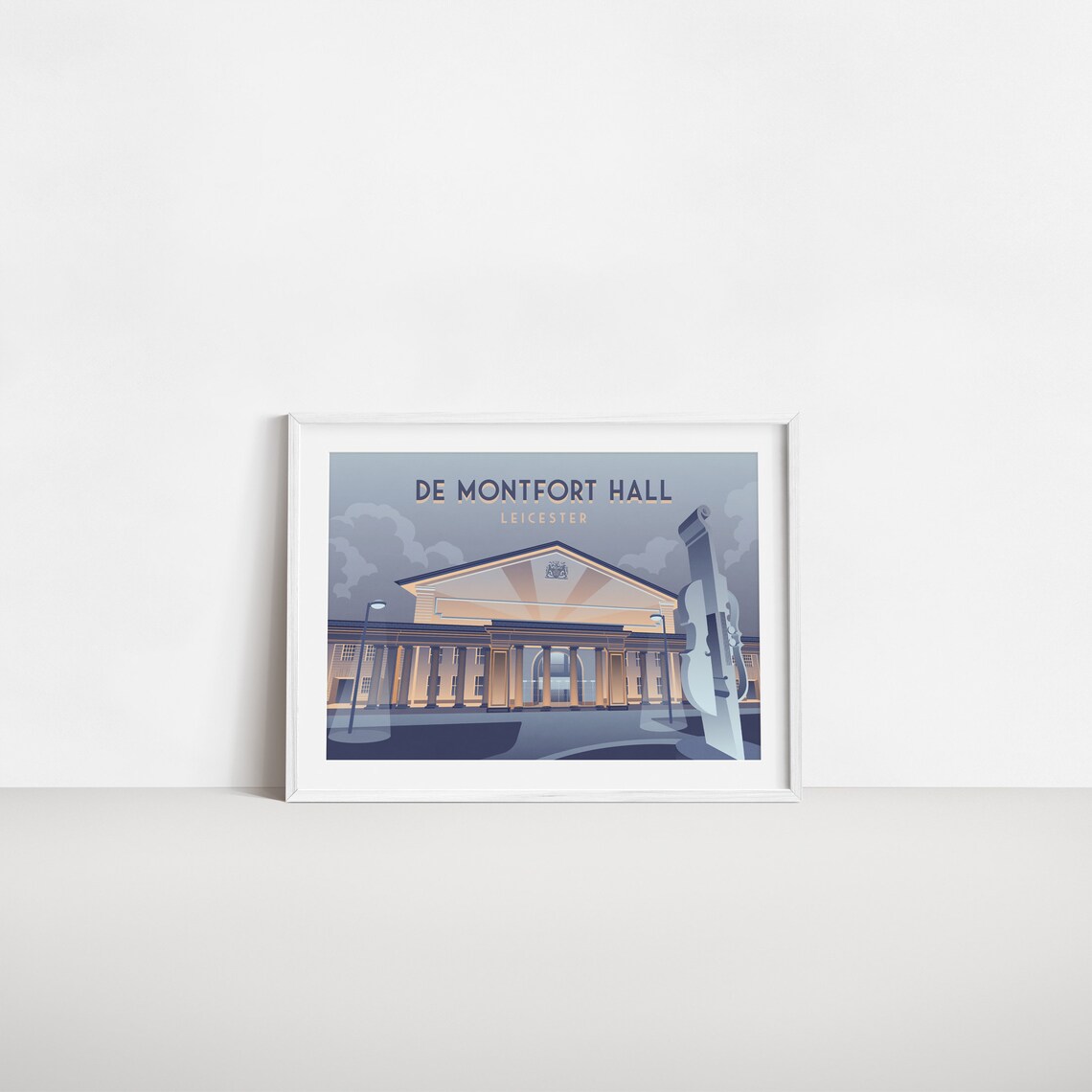 De Montfort Hall Leicester Music Venue Art Print - Image 2