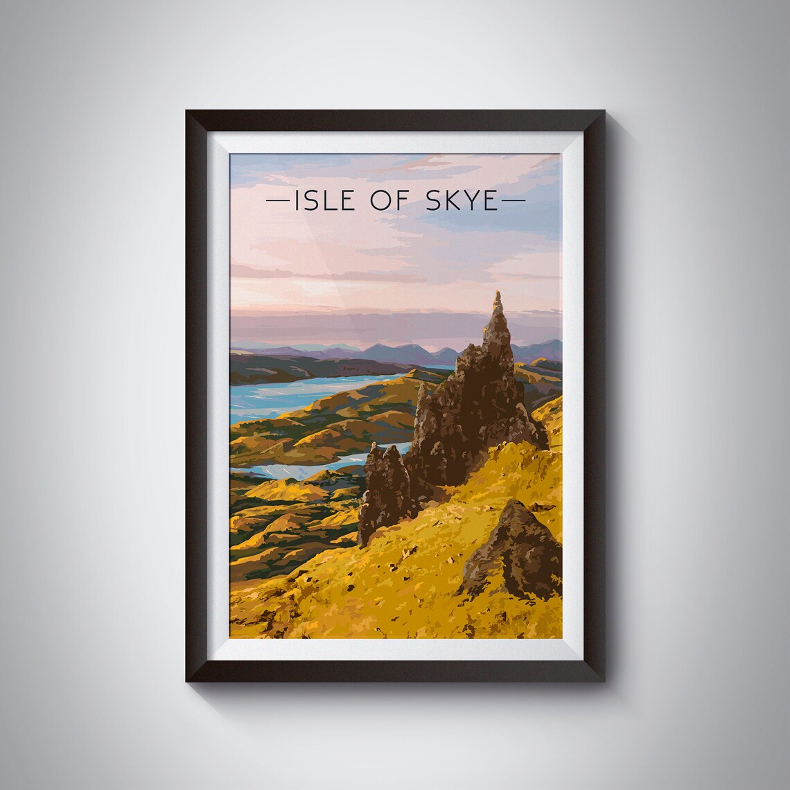 Isle Of Skye Old Man Of Storr Travel Poster