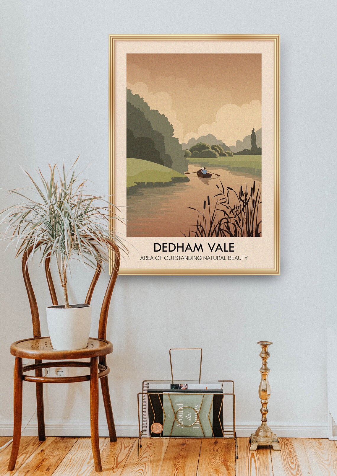 Dedham Vale Vintage Travel Poster, Essex Suffolk River - Image 2