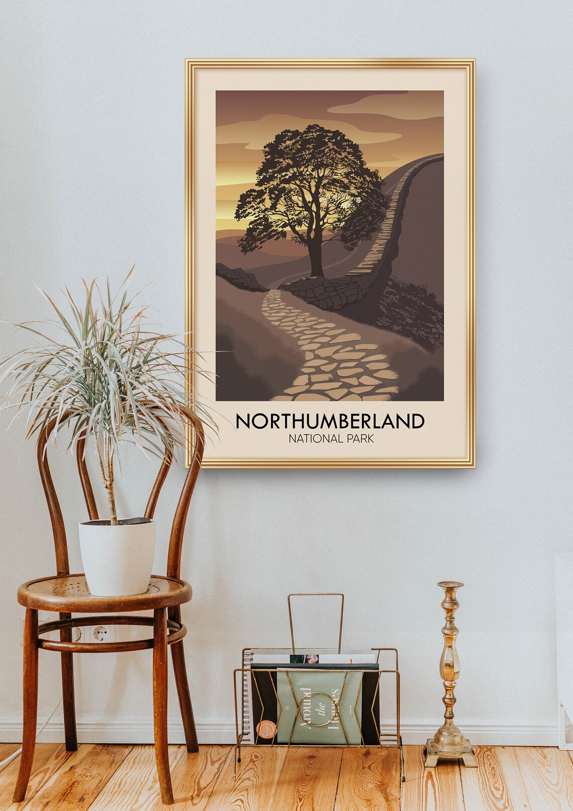 Northumberland National Park Travel Poster, Vintage - Image 2