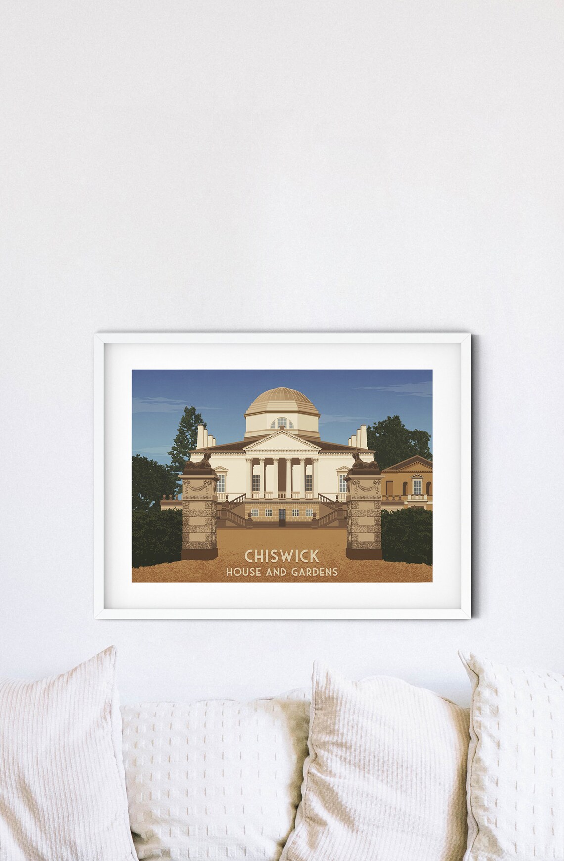 Chiswick House And Gardens Vintage Travel Poster - Image 4