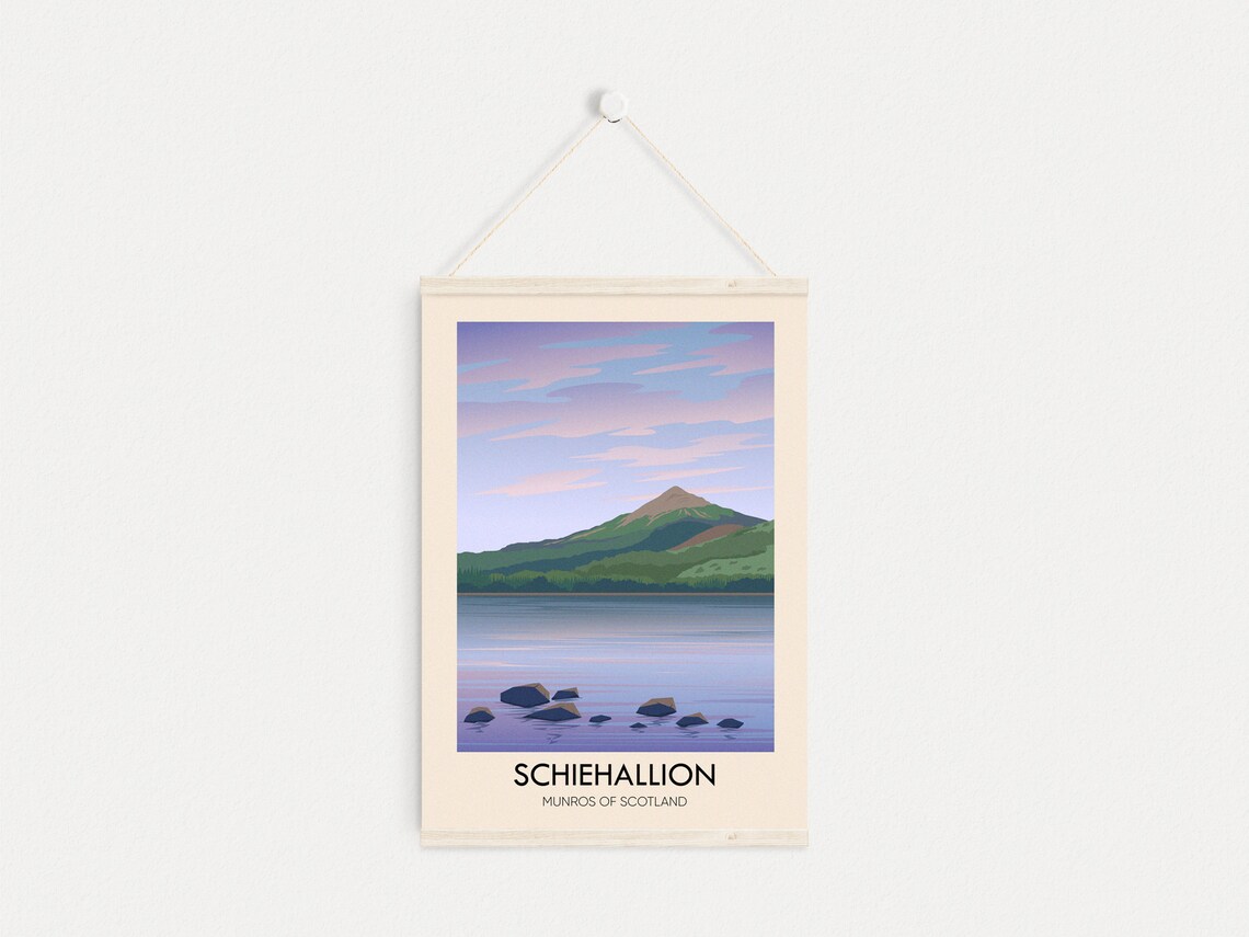 Schiehallion Vintage Travel Poster, Scottish Highlands - Image 4