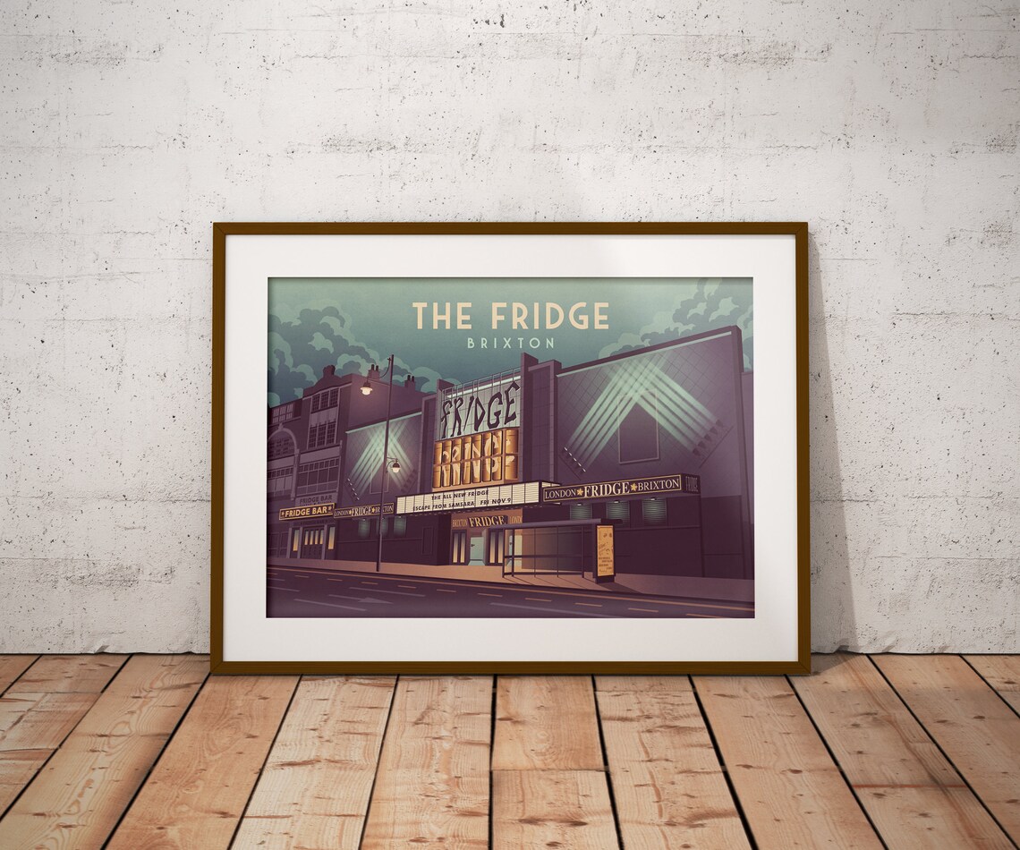 The Fridge Brixton London Travel Poster, Electric - Image 4