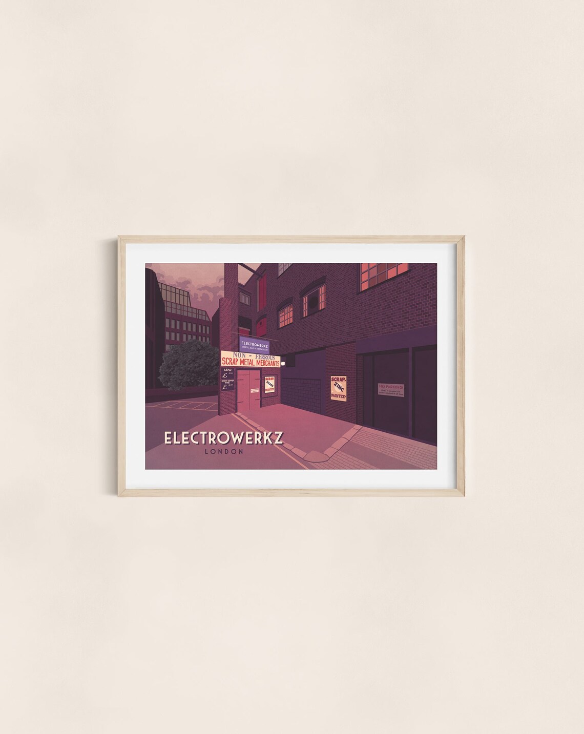 Electrowerkz London Brick Alley Night Retro Club Venue Travel Poster - Image 3