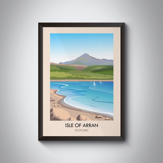 Isle Of Arran Vintage Travel Poster, Scotland