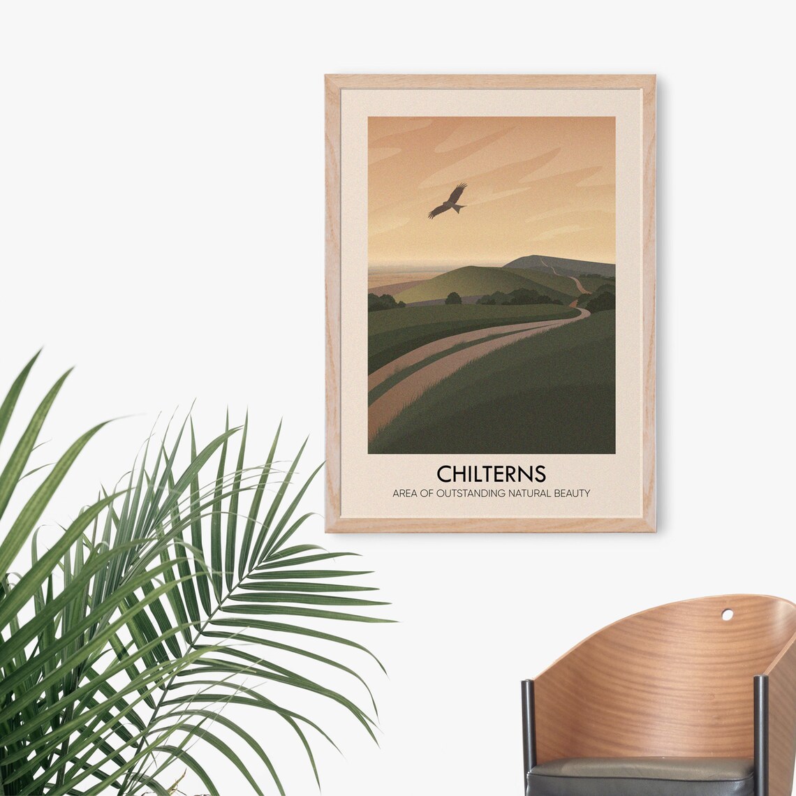 Chilterns AONB Travel Poster, Ridgeway Trail - Image 3