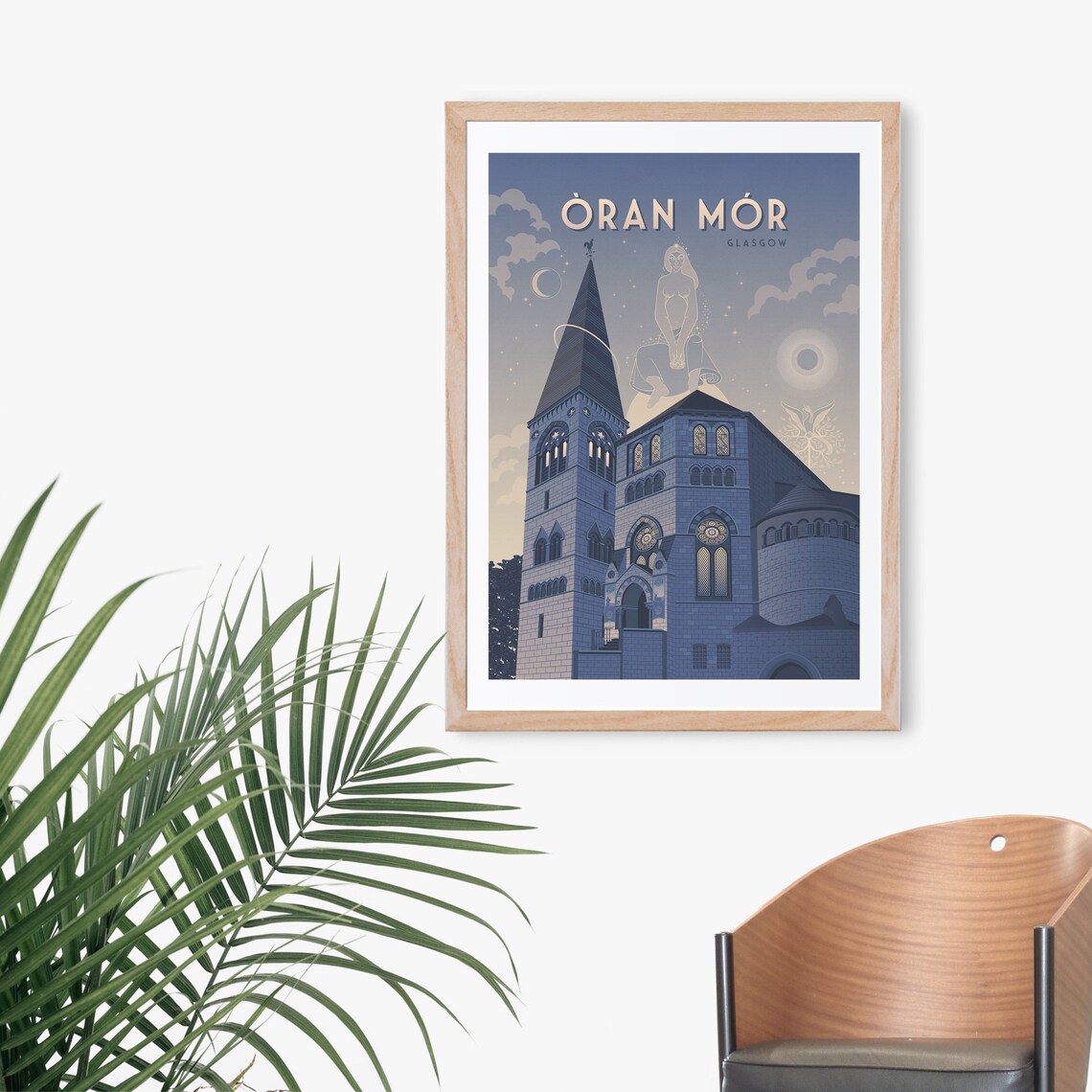 Oran Mor Glasgow Scotland Retro Travel Poster - Image 3