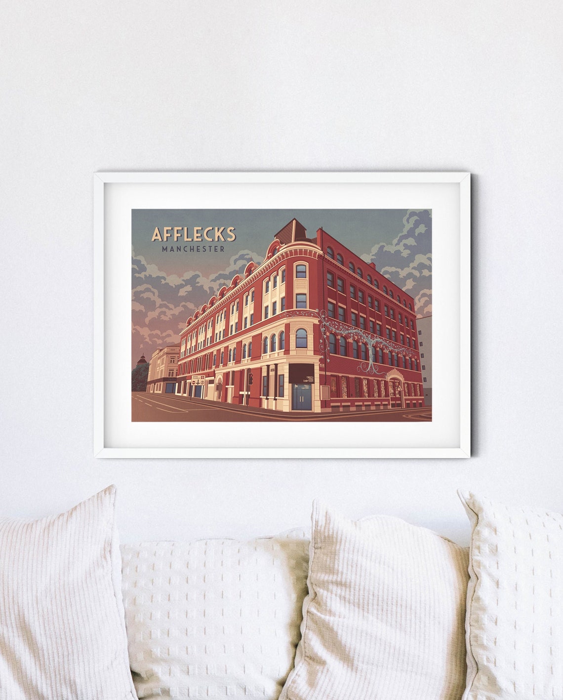 Afflecks Manchester Northern Quarter Red Brick Landmark Poster - Image 4