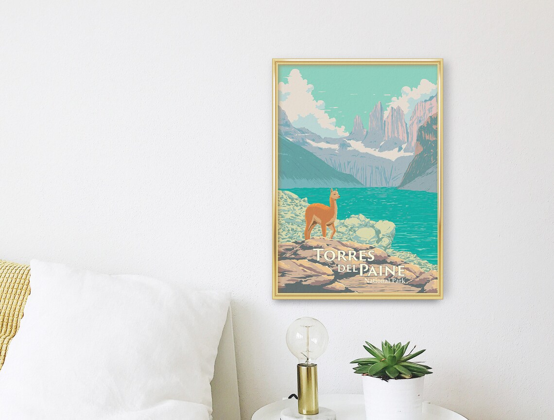 Torres Del Paine National Park Travel Poster - Image 3