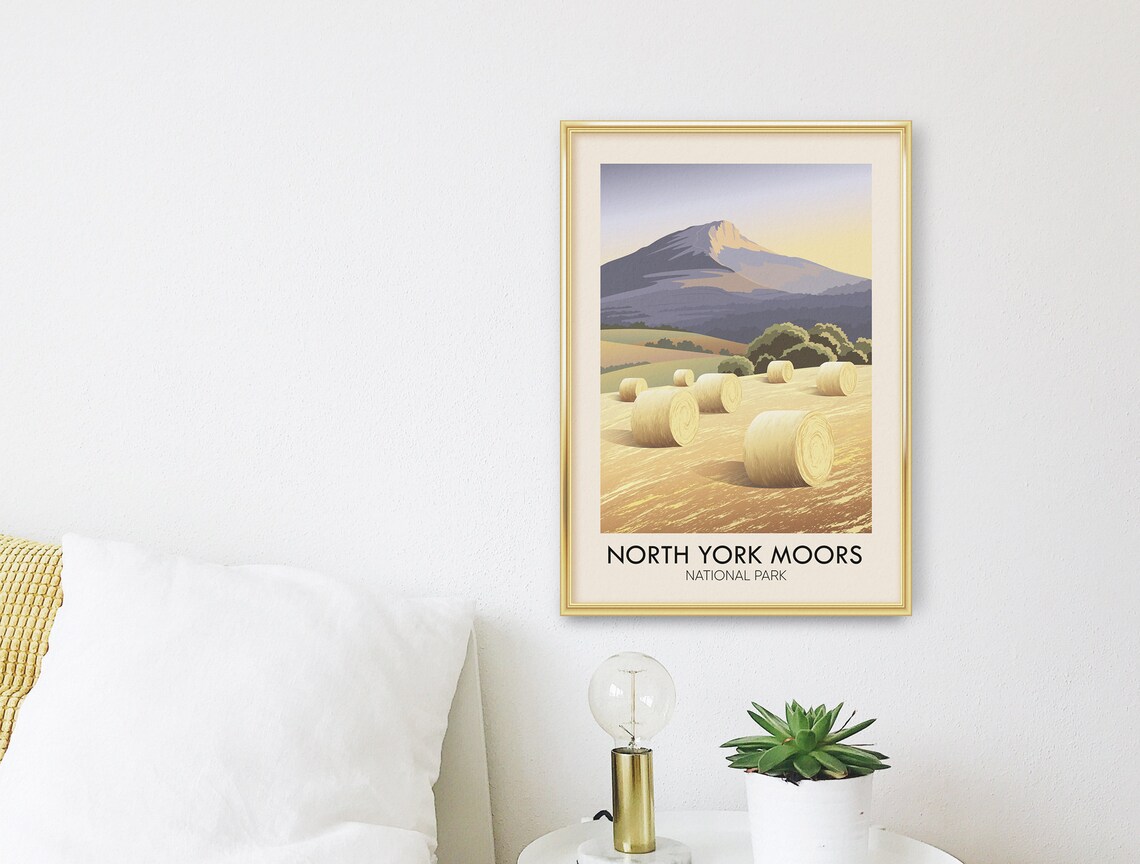 North York Moors National Park Vintage Travel Poster - Image 3