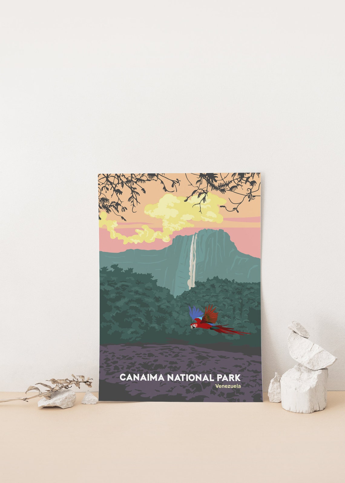 Canaima National Park Angel Falls Venezuela Waterfall Poster - Image 4